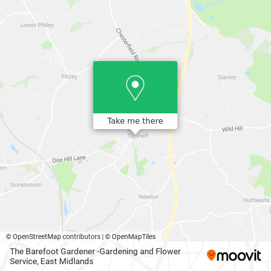 The Barefoot Gardener -Gardening and Flower Service map