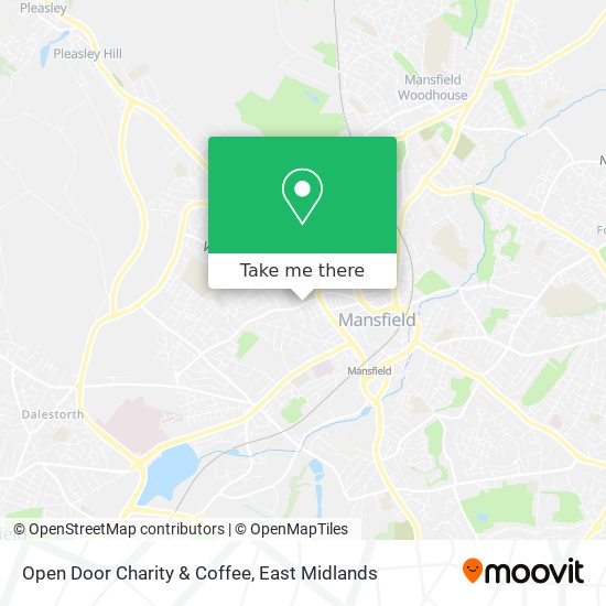 Open Door Charity & Coffee map