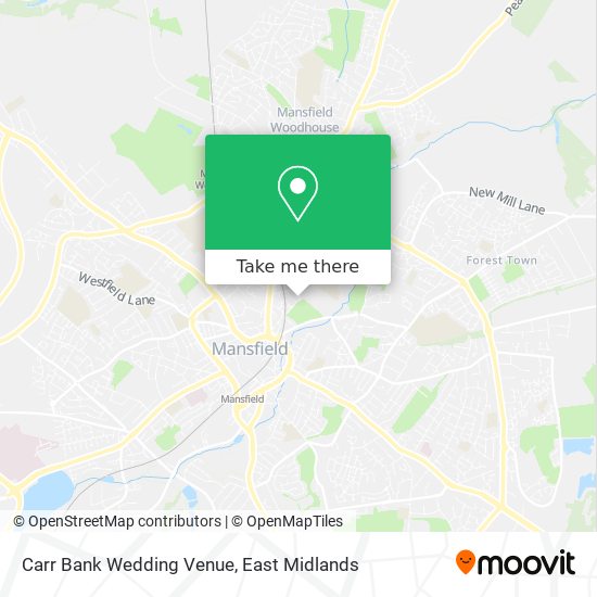 Carr Bank Wedding Venue map