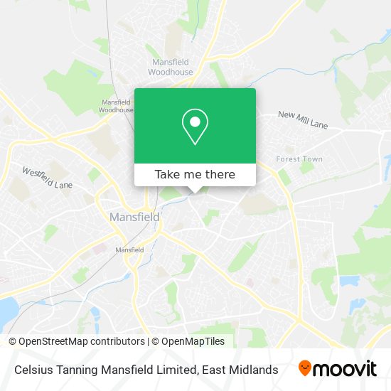 Celsius Tanning Mansfield Limited map