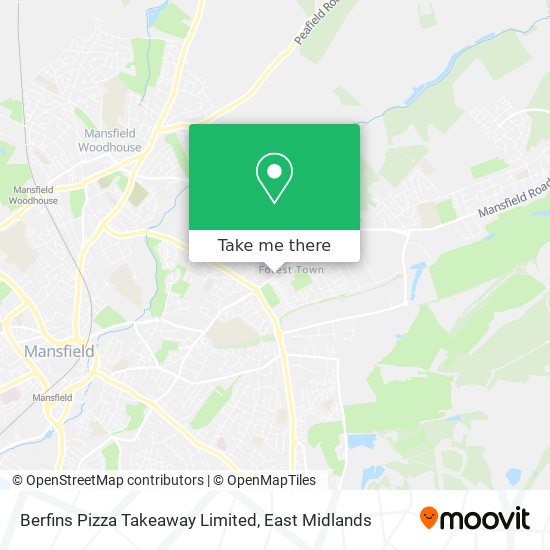 Berfins Pizza Takeaway Limited map