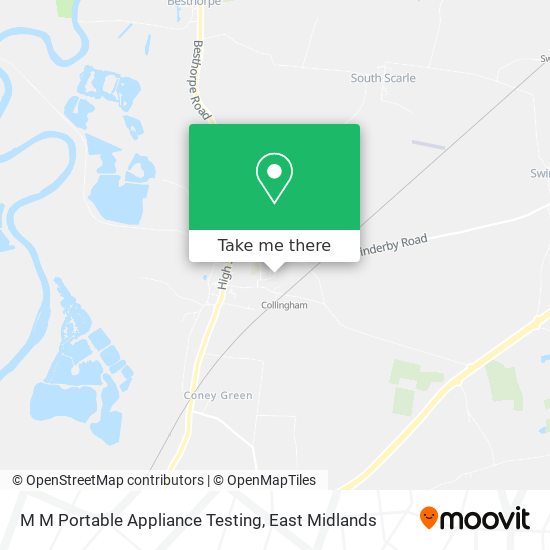 M M Portable Appliance Testing map