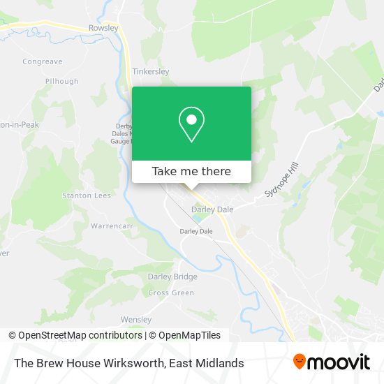 The Brew House Wirksworth map