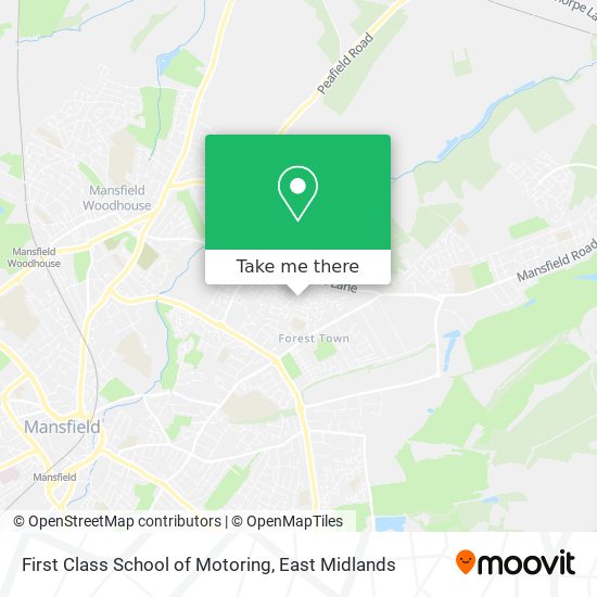 First Class School of Motoring map