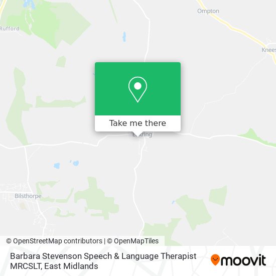 Barbara Stevenson Speech & Language Therapist MRCSLT map