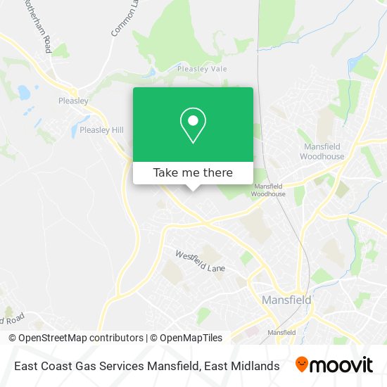 East Coast Gas Services Mansfield map