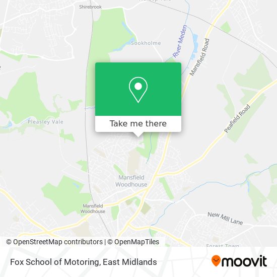 Fox School of Motoring map