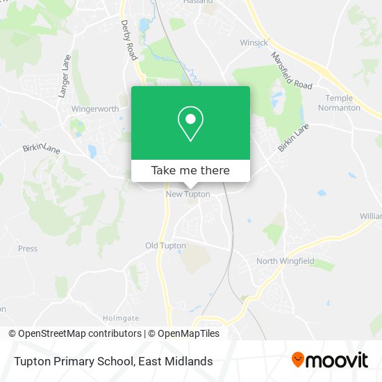 Tupton Primary School map