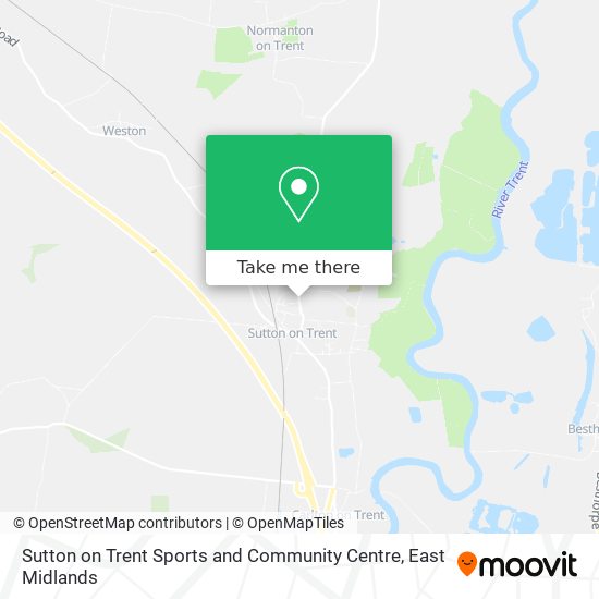 Sutton on Trent Sports and Community Centre map