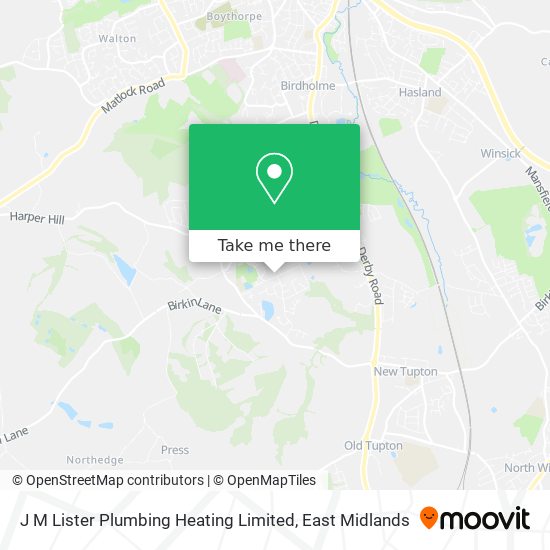 J M Lister Plumbing Heating Limited map