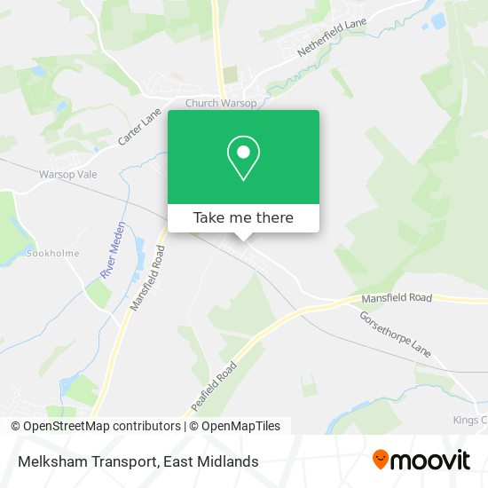 Melksham Transport map