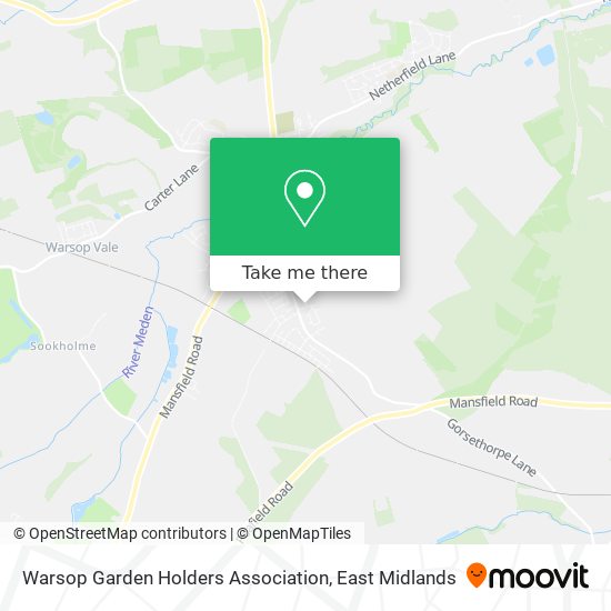 Warsop Garden Holders Association map