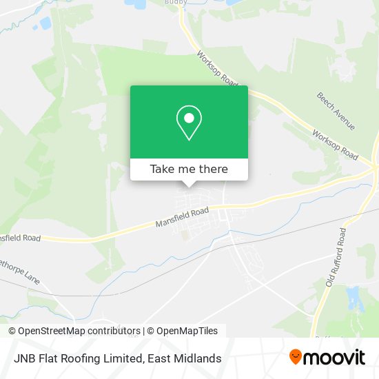 JNB Flat Roofing Limited map