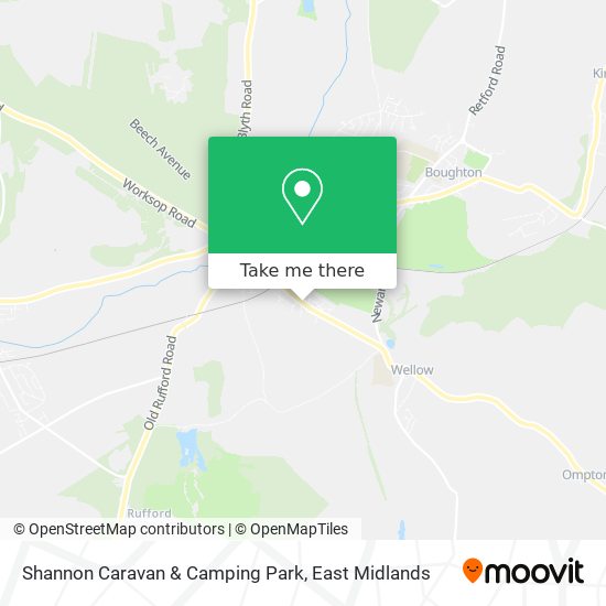 Shannon Caravan & Camping Park map