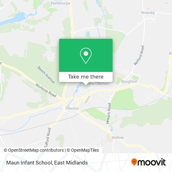 Maun Infant School map