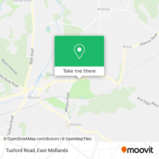 Tuxford Road map