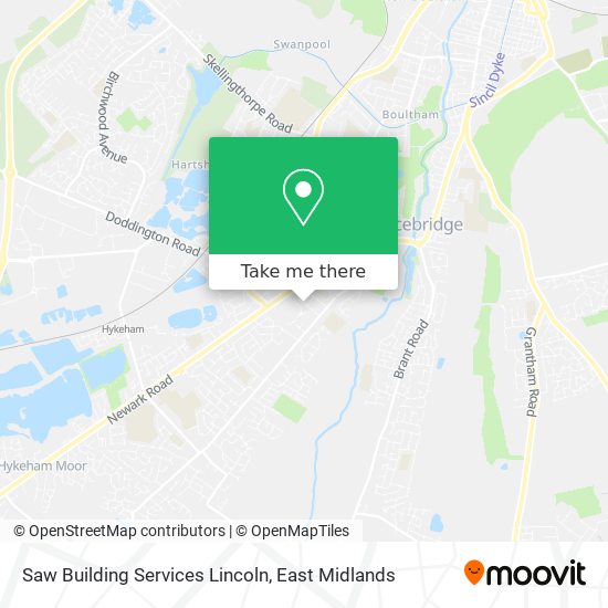 Saw Building Services Lincoln map