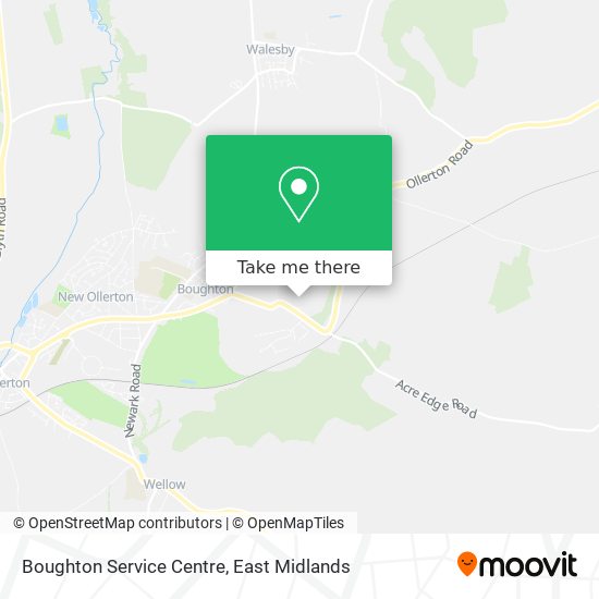 Boughton Service Centre map