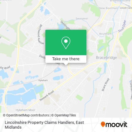 Lincolnshire Property Claims Handlers map