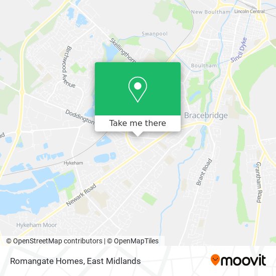 Romangate Homes map