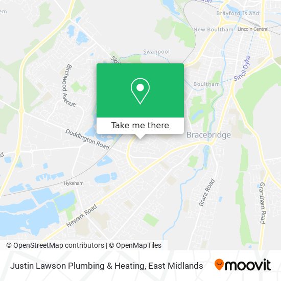Justin Lawson Plumbing & Heating map