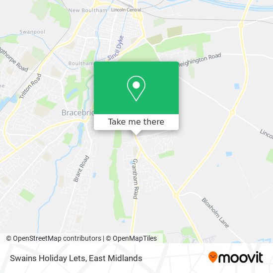 Swains Holiday Lets map