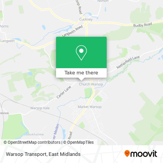 Warsop Transport map