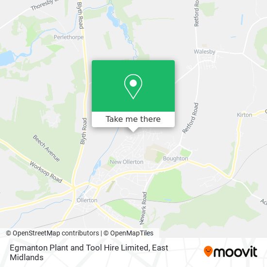 Egmanton Plant and Tool Hire Limited map