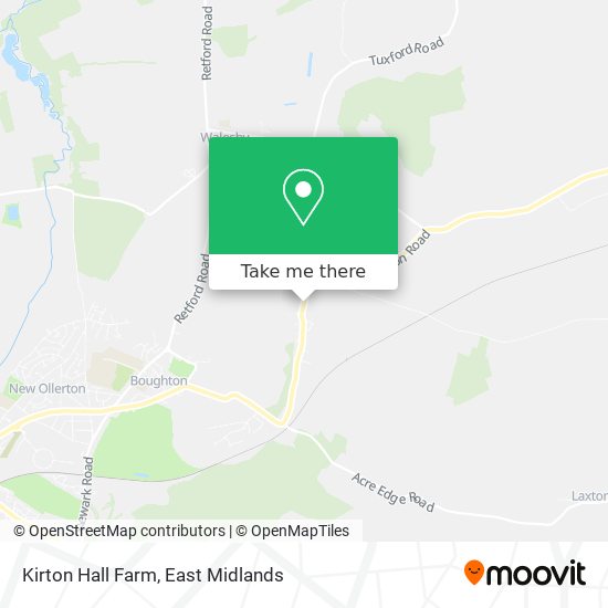 Kirton Hall Farm map