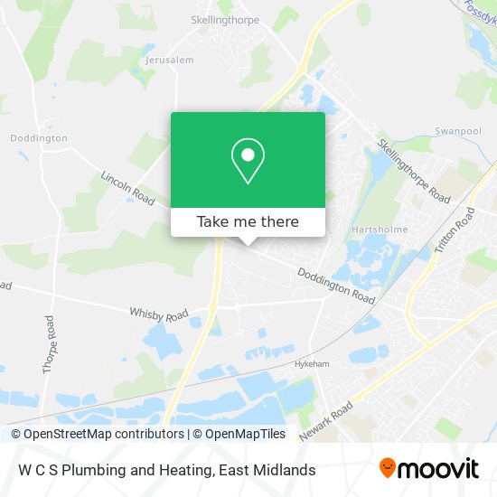 W C S Plumbing and Heating map