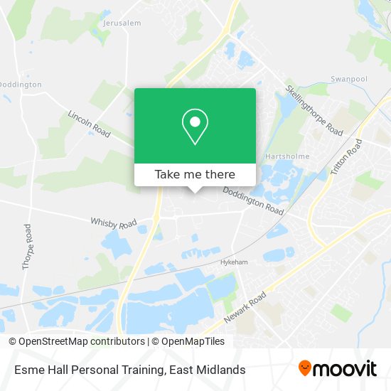 Esme Hall Personal Training map