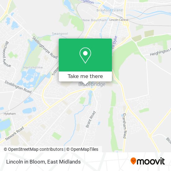Lincoln in Bloom map