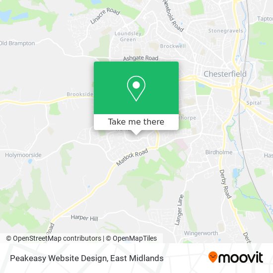 Peakeasy Website Design map