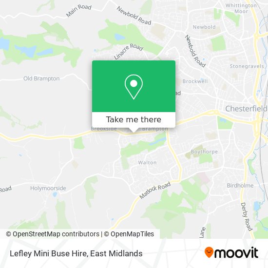 Lefley Mini Buse Hire map