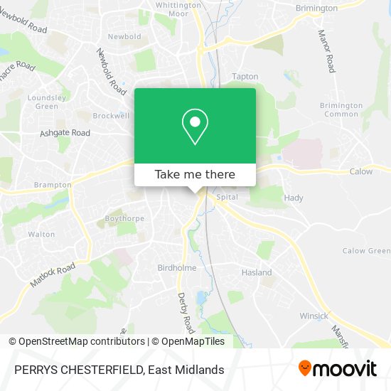 PERRYS CHESTERFIELD map