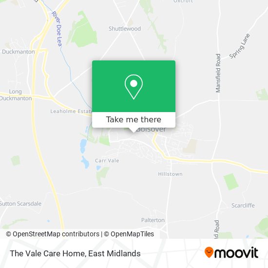 The Vale Care Home map