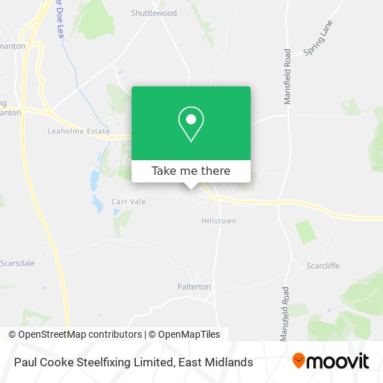 Paul Cooke Steelfixing Limited map