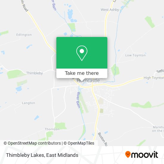 Thimbleby Lakes map