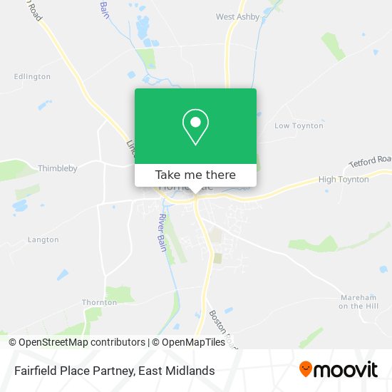 Fairfield Place Partney map