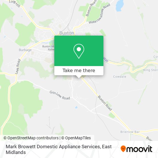 Mark Browett Domestic Appliance Services map