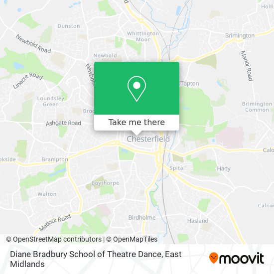 Diane Bradbury School of Theatre Dance map