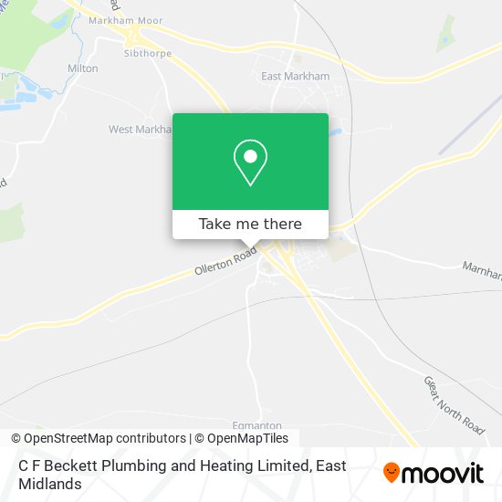 C F Beckett Plumbing and Heating Limited map