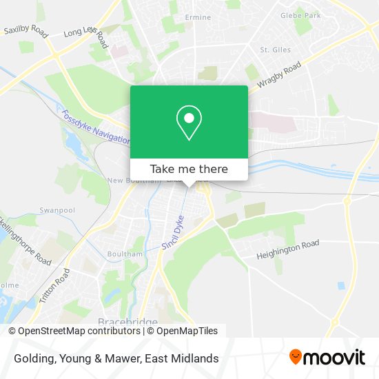 Golding, Young & Mawer map