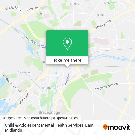 Child & Adolescent Mental Health Services map