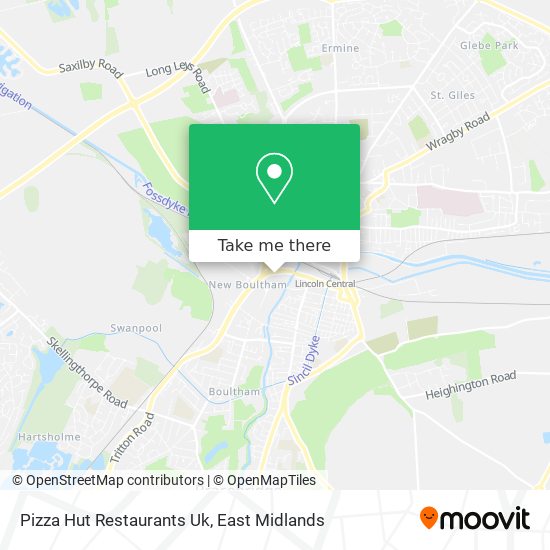 Pizza Hut Restaurants Uk map