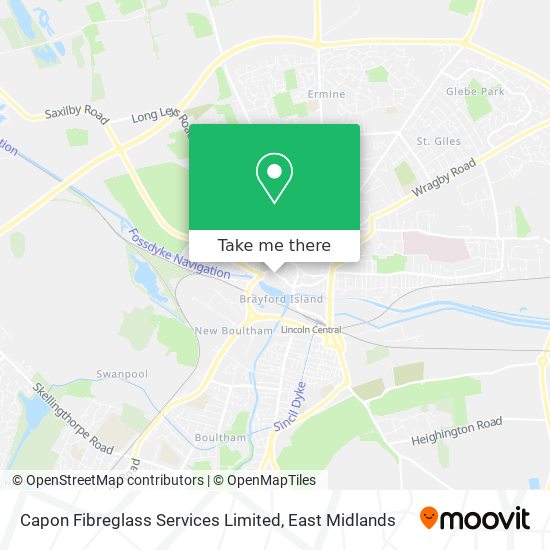 Capon Fibreglass Services Limited map