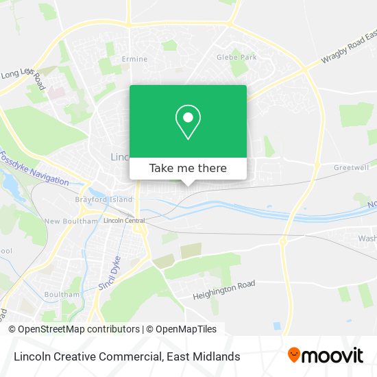 Lincoln Creative Commercial map