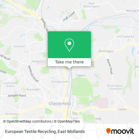 European Textile Recycling map
