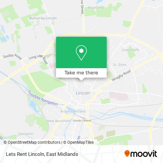 Lets Rent Lincoln map
