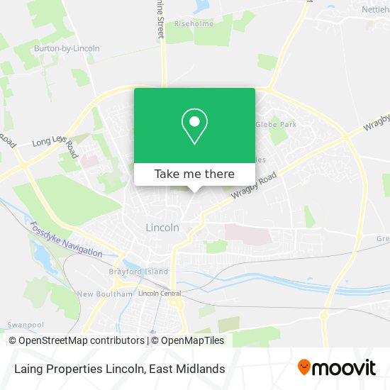 Laing Properties Lincoln map